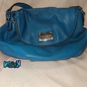 Marc Jacobs Classic Q Natasha Crossbody Teal Leather Bag